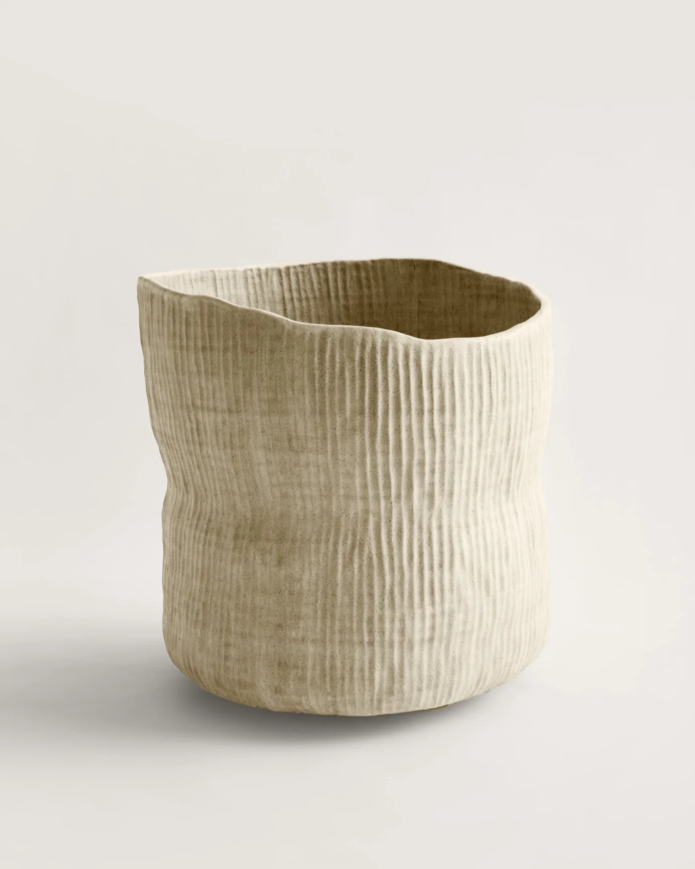 Raked Clay Planter